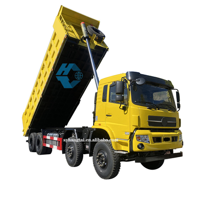 O transporte de registro de mineração 50 Ton Dump Truck 8x4 12 do caminhão basculante pesado roda o motor diesel