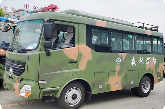Diesel 170HP Power Custom Off Road Veículos Militares 4x4 Ônibus 6m Carroceria 17 Assentos