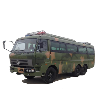 Assentos do ônibus 190HP 30 do passageiro da floresta 6x6 dos veículos militares do ônibus do transporte dos soldados do pneumático de Off Road