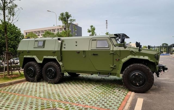 Veículo militar fora de estrada personalizado à prova de balas China Defend 6x6 300hp equipamento de campo de batalha
