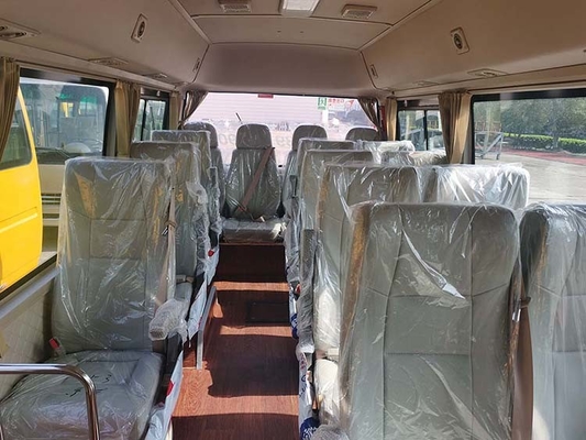 Ônibus diesel 7m da pousa-copos do padrão de emissão do Euro 2 transmissão manual Mini Bus Van de 22 assentos
