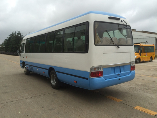 Refrigerador diesel da condição do ar da transmissão manual de Van Bus 140hp dos assentos de Coaster Bus 30 do treinador