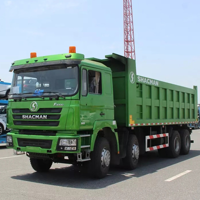 Suspensão hidráulica dos caminhões basculantes diesel resistentes da emissão 380hp 10MT do Euro 2 do caminhão basculante de Shacman F3000 8x4 do táxi