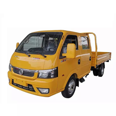 DONGFENG Caminhão de Carga Leve Cabine Dupla Luzes de Carga com Cama de Carga 90Hp Motor Diesel