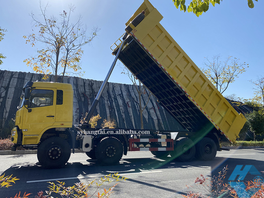 O transporte de registro de mineração 50 Ton Dump Truck 8x4 12 do caminhão basculante pesado roda o motor diesel