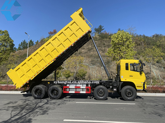 O transporte de registro de mineração 50 Ton Dump Truck 8x4 12 do caminhão basculante pesado roda o motor diesel