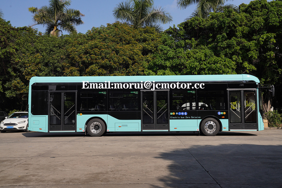 do ônibus elétrico padrão da cidade da certificação da UE de 12m poder do motor de Front Rear Disc Brake 239kw do assoalho baixo
