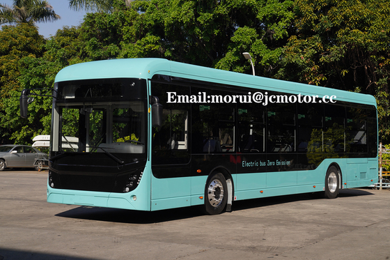 do ônibus elétrico padrão da cidade da certificação da UE de 12m poder do motor de Front Rear Disc Brake 239kw do assoalho baixo