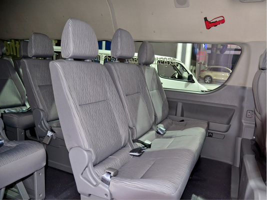 Serviço shuttle público elétrico puro da cidade dos passageiros do poder do ônibus do minibus de HIACE 18 Seater