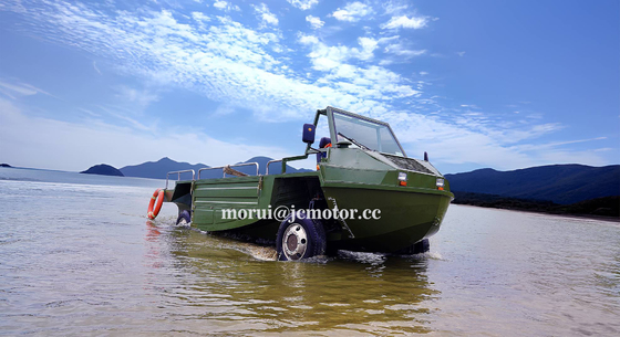Veículo anfíbio off-road personalizado 4WD 1000kg / 10 - capacidade de pessoa versões híbridas e de combustível para terra e água
