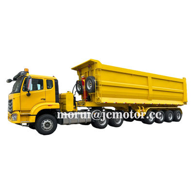 Caminhão Basculante Pesado Dongfeng 6X4 Trator 100 Toneladas Semi-reboque Basculante Mineração 50Cbm