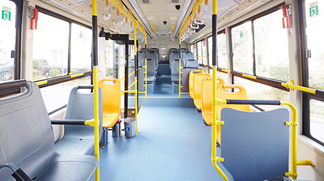 A cidade elétrica completa de 6,5 medidores transporta 16 a cor personalizada da distância entre o eixo dianteira e traseira dos assentos 3300mm