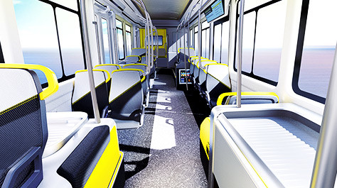 A cidade elétrica de CRRC transporta a configuração opcional dos assentos da milhagem 30 de 12m 500KM