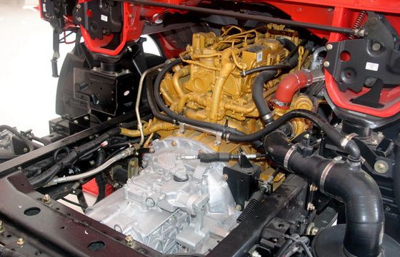 GVW 6 - caixa de engrenagens 6MT manual do motor vermelho diesel de Van Truck YUCHAI da carga 12T