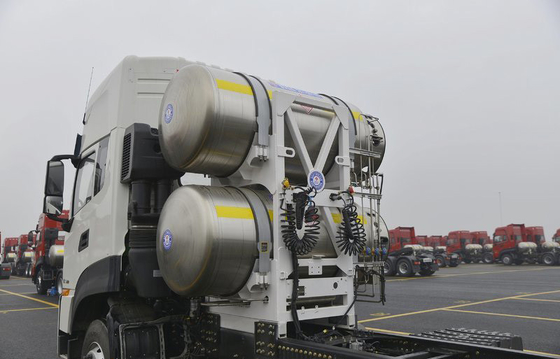 Os bens transportam a massa da tração do motor do reboque de trator noun 500HP de GNL CNG de 32,4 toneladas