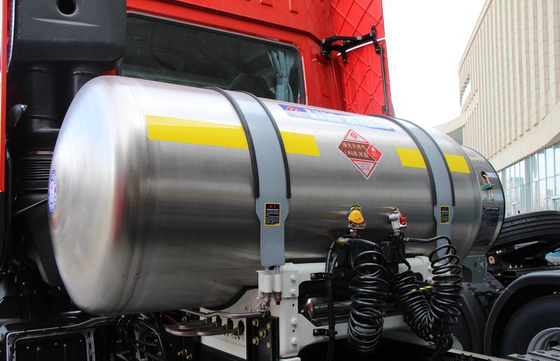 Massa resistente 39,5 Ton Logistics Transport da tração do caminhão 470hp do trator de GNL 6x4