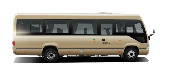 Euro 2 4 5 6 transmissão manual diesel de Commuter Bus 154 HP 4400mm do treinador