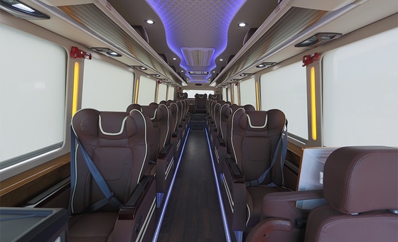 Dragon Diesel Luxury Coach Bus dourado 220 HP 8m 10 - 34 assentos Team Travel Bus