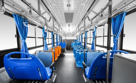 Ônibus luxuoso 300 - 430km elétricos puros do turista de 39 Seater 69 km/h da velocidade a mais alta