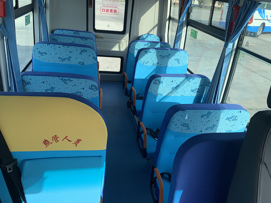 Camioneta expresso amarela do ABS 120hp padrão diesel do ônibus de escola primária 6m da criança WEICHAI