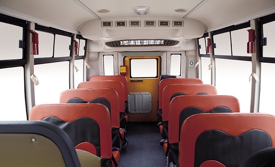 100hp 10 - 19 poder 80km/h do motor diesel de Shuttle Bus 5.5m do estudante de Seater