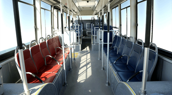 Transporte de ônibus posto elétrico público 10.5m para a linha do tráfego urbano